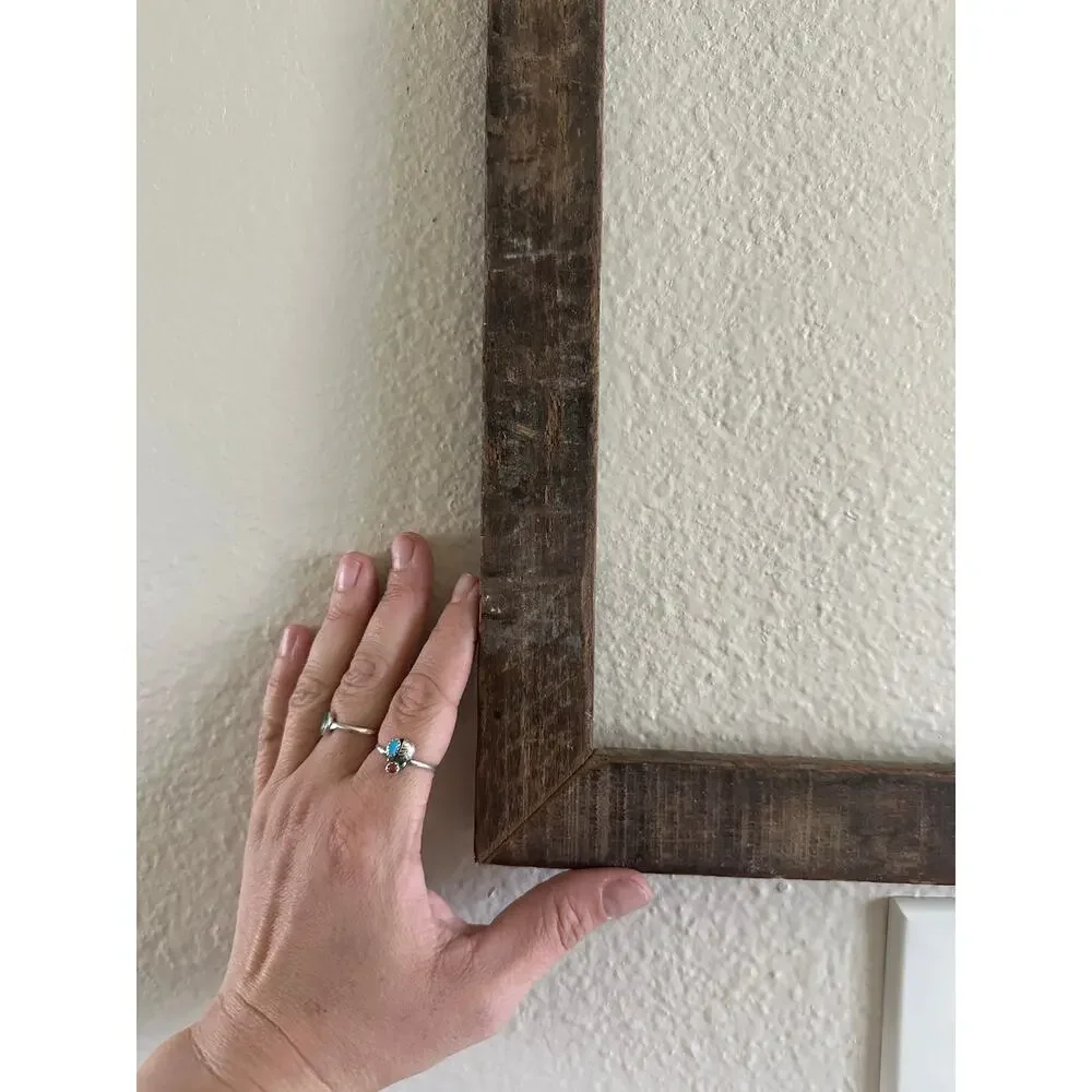 Rustic Homestead minimalist frame 8x10 western raw wood antique home decor photo